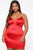 Shinin' On You Satin Mini Dress - Red