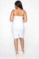 Watch Me Shake It Fringe Mini Dress - White