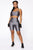 Nova Bae-sic Bermuda Biker Short In Glossy Fabric - Grey