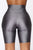 Nova Bae-sic Bermuda Biker Short In Glossy Fabric - Grey