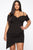 All Kind Of Lies Mini Dress - Black