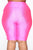 Nova Bae-sic Biker Short In Glossy Fabric - Neon Pink