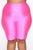 Nova Bae-sic Biker Short In Glossy Fabric - Neon Pink