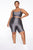 Nova Bae-sic Bermuda Biker Short In Glossy Fabric - Grey