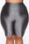 Nova Bae-sic Bermuda Biker Short In Glossy Fabric - Grey