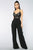 Roof Top Date Lace Jumpsuit - Black