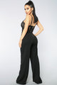Roof Top Date Lace Jumpsuit - Black