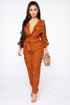 Cynthia Cargo Jumpsuit - Rust