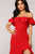Chasin' Love Ruffle Dress - Red