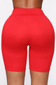 Out For A Ride Biker Shorts - Red