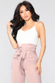 She's So Lucky Jumpsuit - Mauve