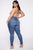 Classic Button Up Skinny Jeans - Medium Blue Wash