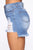 Beach Bum Mini Skirt - Medium Wash