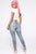 Bianca High Rise Distressed Skinny Jeans - Medium Blue Wash