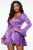 Sweet Like Me Ruffle Dress - Purple