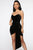 Sweet Revenge Velvet Mini Dress - Black