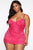 Keep Her Secret Lace Babydoll - Hot Pink
