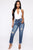 Summer Nights Distressed Mom Jeans - Dark Denim