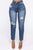 Summer Nights Distressed Mom Jeans - Dark Denim