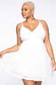 Unforgettable Moments Flare Mini Dress - White