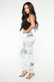 Cyane High Rise Leggings - Black/White