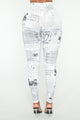 Cyane High Rise Leggings - Black/White