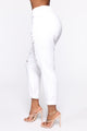 Zora Boyfriend Jean - White