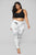 Cyane High Rise Leggings - Black/White