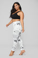 Cyane High Rise Leggings - Black/White