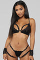 Laced Goddess 4 Piece Set - Black