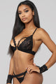 Laced Goddess 4 Piece Set - Black
