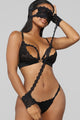 Laced Goddess 4 Piece Set - Black