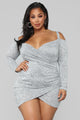 Get Together Party Dress - Heather Grey