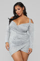 Get Together Party Dress - Heather Grey
