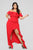 Chasin' Love Ruffle Dress - Red