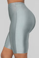 Curves For Days Biker Shorts - Silver