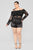 Through My City Off Shoulder Romper - Black
