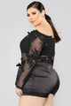 Through My City Off Shoulder Romper - Black