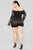 Through My City Off Shoulder Romper - Black