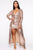 Dazzled At The Sight Of Me Dress Set - Rose Gold