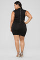 Stop and Stare Dress - Black