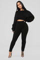Meet Me Half Way Leggings - Black
