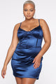 Sweet Obsession Mini Dress - Navy