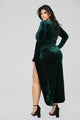 Love Sex Magic Velvet Dress - Hunter