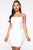 Mesh Behavior Mini Dress - White