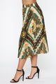 In The End Pleated Midi Skirt - Black/Gold