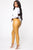 Not Sorry High Rise Pants - Mustard