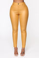 Not Sorry High Rise Pants - Mustard