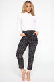 Bad Decisions Tie Waist Pants - Black/White