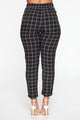 Bad Decisions Tie Waist Pants - Black/White